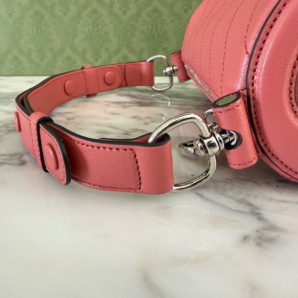 Gucci 760170 Blondie Sakai Green Be PINK Leather Bag - Picture 12 of 15